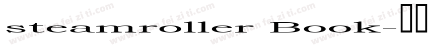 steamroller Book字体转换